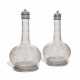 A PAIR OF GERMAN SILVER-MOUNTED ETCHED GLASS DECANTERS OR FLASKS - photo 1