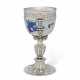 AN ELIZABETH I SILVER-MOUNTED CHINESE PORCELAIN BLUE AND WHITE SMALL CUP - фото 1