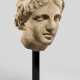 A GREEK MARBLE HEAD OF A WOMAN - photo 1