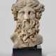 AN OVER-LIFESIZED ROMAN MARBLE BUST OF A BEARDED DEITY - Foto 1