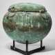 AN ETRUSCAN BRONZE LIDDED CAULDRON - photo 1