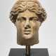 AN OVER-LIFESIZED ROMAN MARBLE HEAD OF APOLLO - photo 1