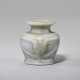 AN EGYPTIAN ANHYDRITE KOHL JAR WITH MONKEYS - photo 1