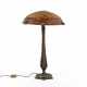 LARGE GLASS TABLE LAMP WITH METAL FOOT - Foto 1