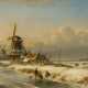 Lodewijk Johannes Kleijn. Winterliche Kanallandschaft mit Eisläufern - photo 1