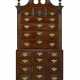 A CHIPPENDALE CARVED MAHOGANY BLOCK-FRONT CHEST-ON-CHEST - photo 1