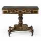 A CLASSICAL GILT-STENCILED AND SIMULATED ROSEWOOD CARD TABLE - photo 1