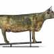 A MOLDED GILT COPPER AND ZINC STEER WEATHERVANE - photo 1