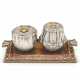 AN AMERICAN SILVER AND COPPER INKSTAND - Foto 1