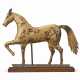 A MOLDED GILT COPPER AND ZINC ARABIAN HORSE WEATHERVANE - photo 1