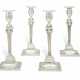 A SET OF FOUR AMERICAN SILVER CANDLESTICKS - Foto 1