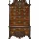 A QUEEN ANNE CARVED MAHOGANY HIGH CHEST-OF-DRAWERS - фото 1