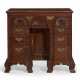 THE JABEZ BOWEN CHIPPENDALE CARVED MAHOGANY BLOCK-AND-SHELL BUREAU TABLE - photo 1