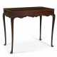 A QUEEN ANNE MAHOGANY TRAY-TOP TEA TABLE WITH ONE DRAWER - фото 1