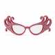 A PAIR OF DIAMANTE-ENCRUSTED PINK-LACQUERED SPECTACLES - Foto 1