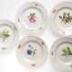 5 Meissen-Durchbruchteller, 1850- 1924, Bunte Blume 1, 1. und 2. Wahl, Dm. 14,5 cm - photo 1