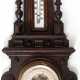 Gründerzeit-Barometer mit Thermometer, Juls Walbrecht, Elberfeld, mahagonifarben gebeizt, mit gedrechselten Verzierungen und Säulen, 52x19,5 cm - фото 1