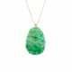 Jade-Diamond-Pendant-Necklace - photo 1