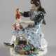 Meissen ”Mädchen mit Puppe und Blumenkorb” - photo 1