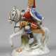 Meissen Miniatur "Husar zu Pferde" - Foto 1