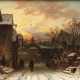 Johann Barthol. Duntze, Winterabend in der Stadt - photo 1