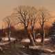 Helmut Kips, Winterlandschaft im Abendrot - Foto 1