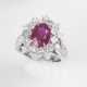 Rubin-Diamant-Brillant-Ring - Foto 1