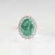 Klassischer Smaragd-Brillant-Ring - фото 1