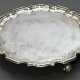 Englischer Salver, MZ: Goldsmiths & Silversmiths Co Ltd, London 1906, Silber 925, 475g, H. 3cm, Ø 21cm - Foto 1