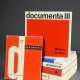 7 documenta-Ausstellungskataloge "documenta 1-4" 1955-1968; documenta 1, documenta 2 (Teil 1+2), documenta 3 (Teil 1+2) und documenta 4 (Teil 1+2), 21,7x18,5-27,5x22,5cm, Alters- und Gebrauchsspuren - photo 1