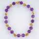 Amethyst Goldcollier. - Foto 1