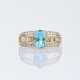 Aquamarin-Diamant Ring. - фото 1