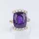 Amethyst-Brillant Ring. - photo 1