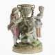 A group of gardener figurines with vase - фото 1