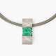 A necklace with emerald set in platinum - фото 1