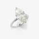 A puristic solitaire ring set with a marquise-cut diamond - photo 1