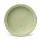 A CARVED LONGQUAN CELADON 'LOTUS' DISH - photo 1