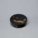 A CIRCULAR LACQUER INCENSE BOX AND COVER WITH FEATHERS - фото 1