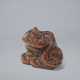 A CARVED WOOD NETSUKE OF A TIGER - Foto 1