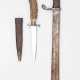 Weltkrieg, Seitengewehr 98/05 und Grabenmesser mit Scheide. - Foto 1