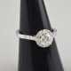 18K-Verlobungsring mit Diamantbesatz - Weißgold 75… - фото 1