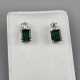 Ein Paar Smaragd-Ohrstecker (18K) mit Diamanten - … - фото 1