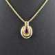 14K-Goldanhänger mit Kette - Gelbgold 585/000 (Anh… - фото 1
