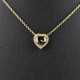 Diamant-Herzanhänger an zarter Kette von über 1,00… - photo 1