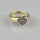 Goldring mit Diamanten - Gelbgold 585/000 (14K), R… - photo 1