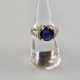 Saphir- / Diamantring - 750er Gelbgold (18K), gest… - Foto 1