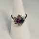 18K-Diamantring mit Rubin/ Saphirbesatz - Weißgold… - photo 1