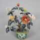 Päonienstrauch in Cloisonné-Cachepot - China, 20 J… - Foto 1