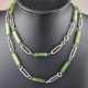 Silberkette mit Nephrit-Jade - China, Halskette mi… - photo 1