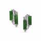 JADEITE AND DIAMOND EARRINGS - фото 1